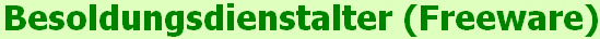 Besoldungsdienstalter