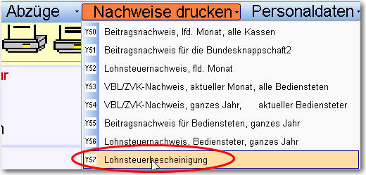 Lohnsteuerbescheinigung